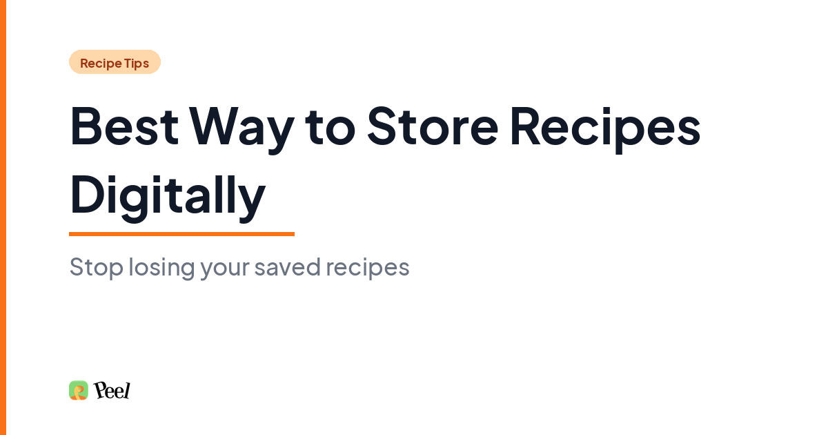iPhone showing organized digital recipe storage app, the best way to store recipes digitally on iPhone