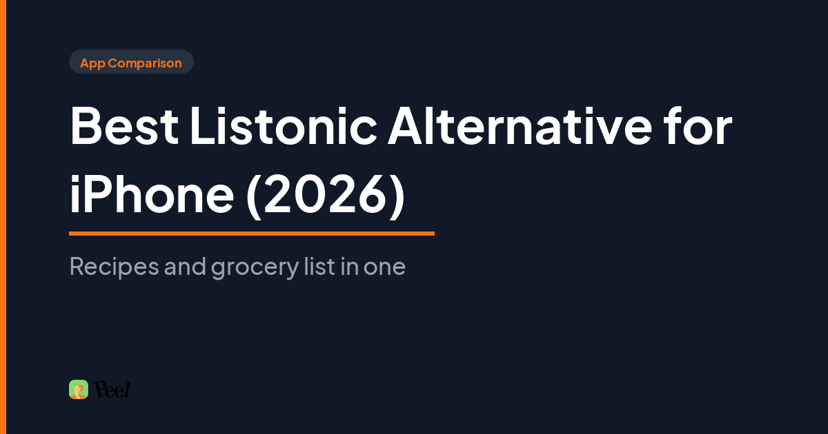 Listonic alternative for iPhone comparison