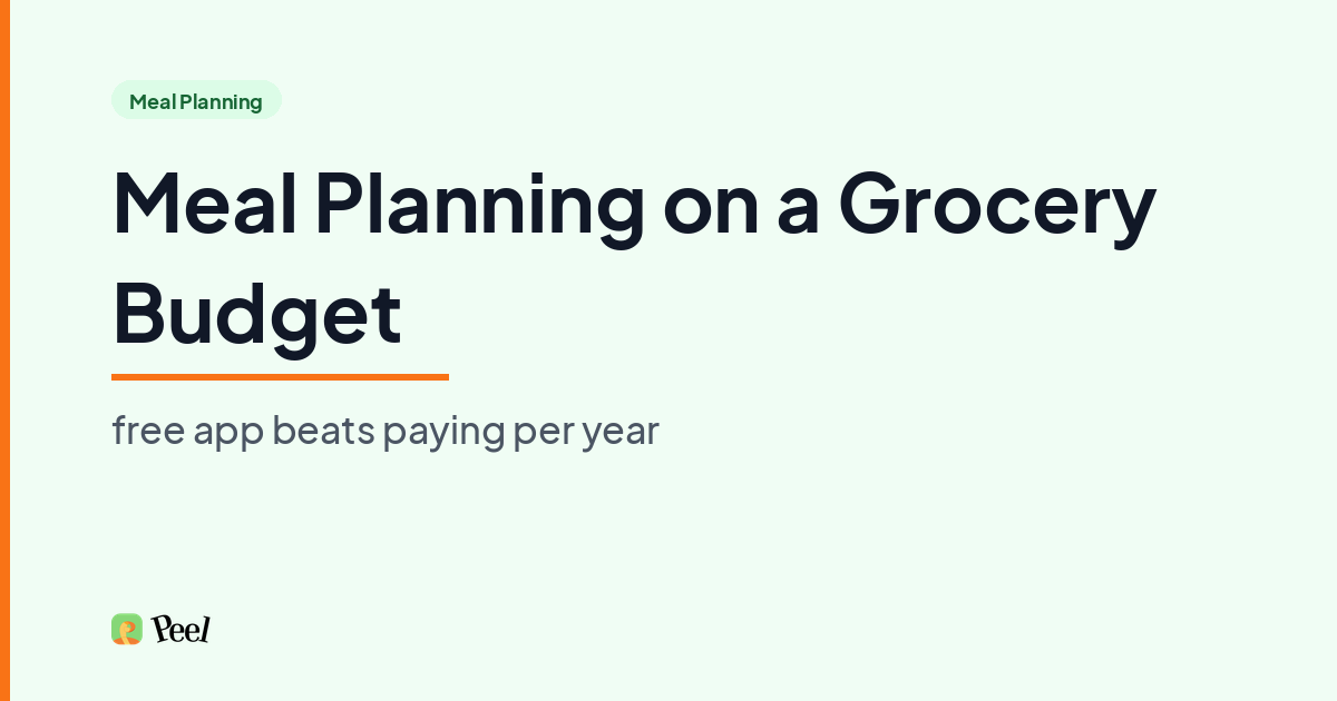 Meal planning grocery budget app comparison for iPhone 2026
