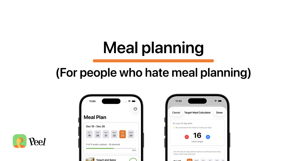 Meal planning for people who hate meal planning